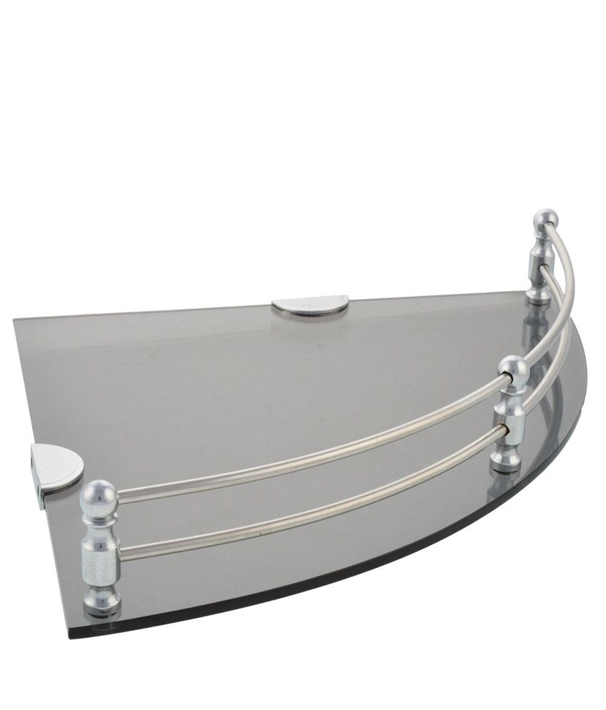 Buy Dolphy Acrylic Smoke Corner Shelf 9 Inch Online at Low Price in