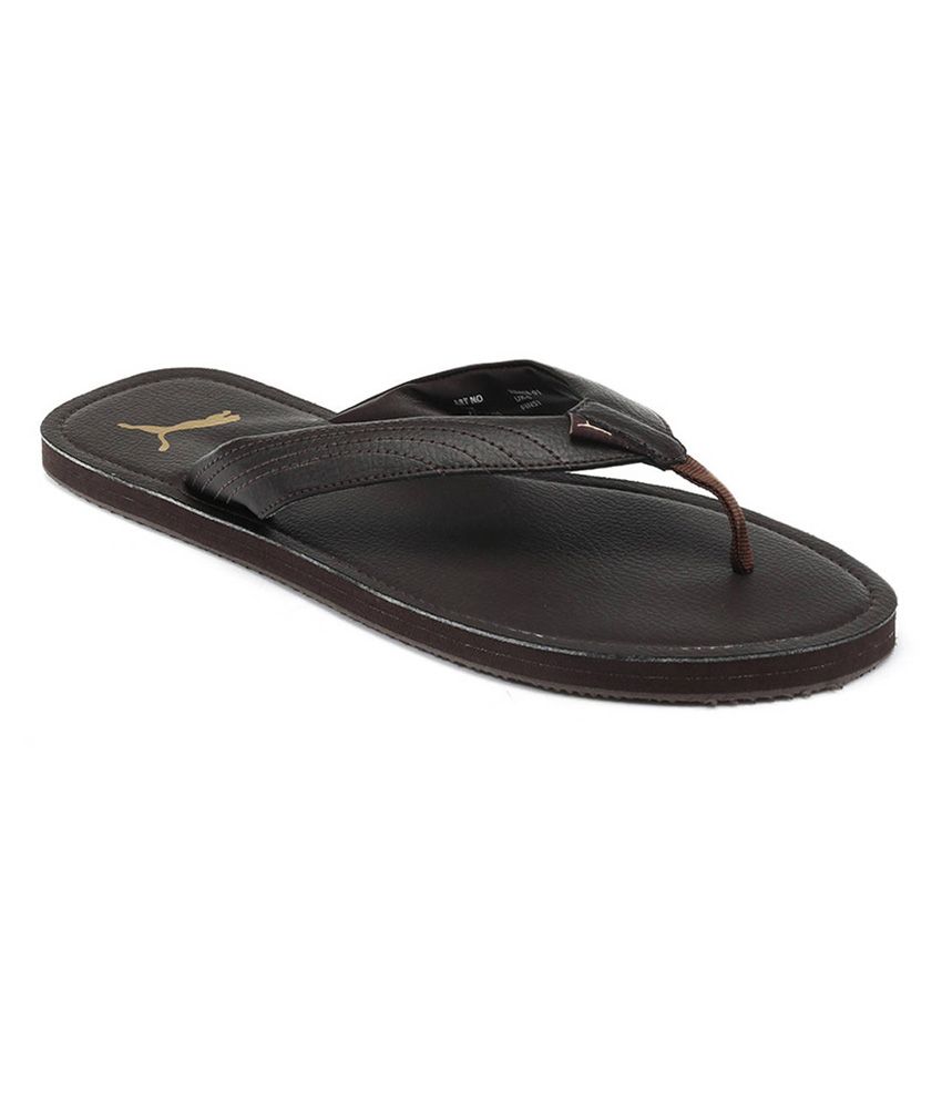 Puma Brown Daily Wear Slippers Price in 
