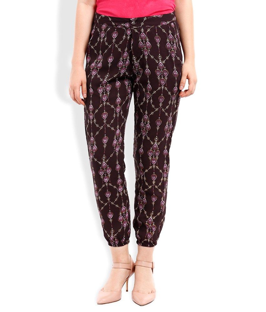 zara purple trousers