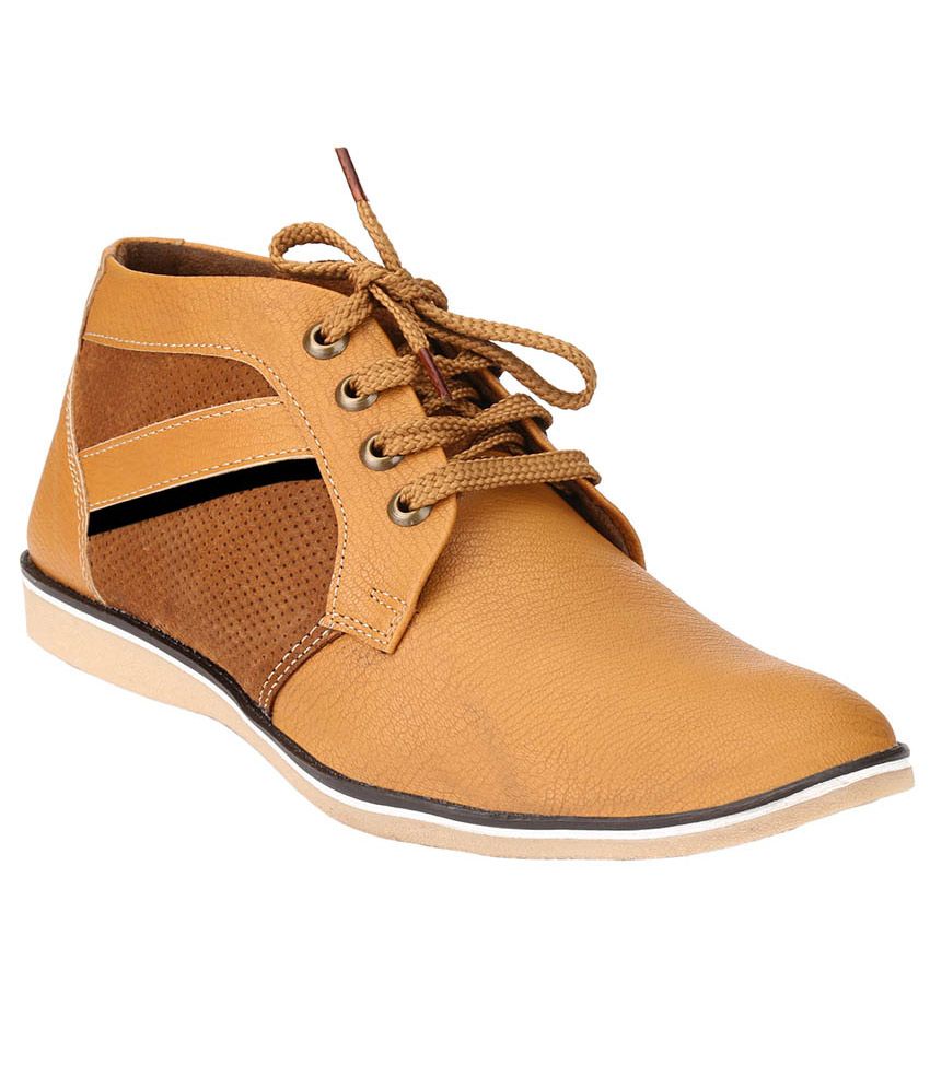 blue and tan shoes