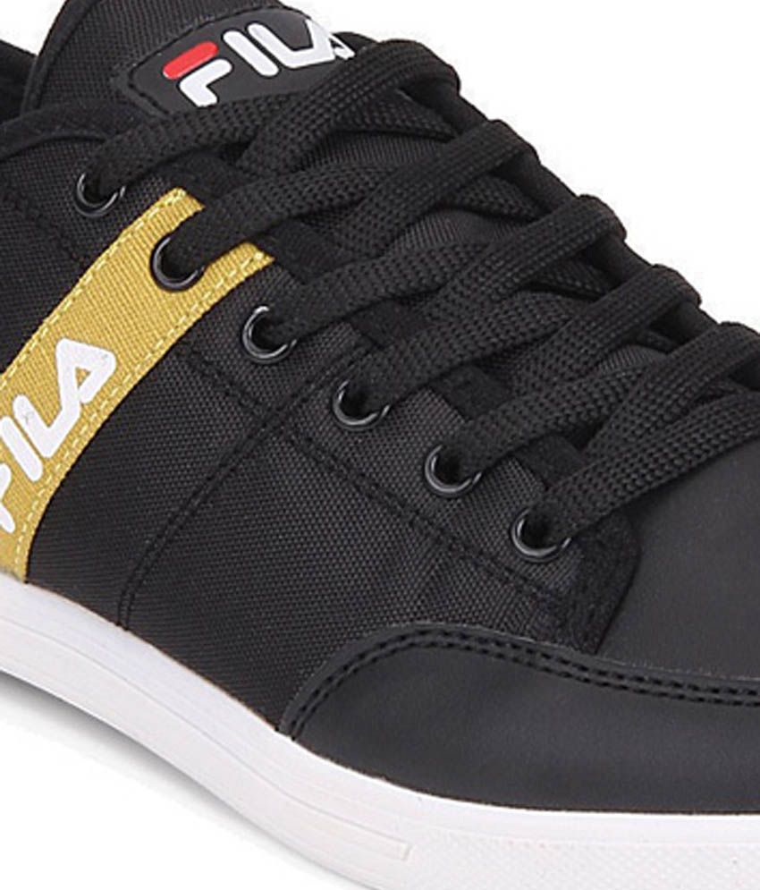 fila black shoes price