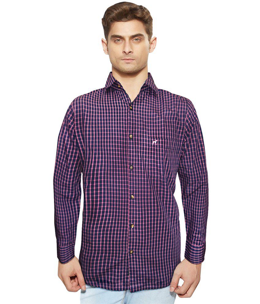 Sacoor Brother Purple Cotton Casual Shirt - Buy Sacoor Brother Purple ...
