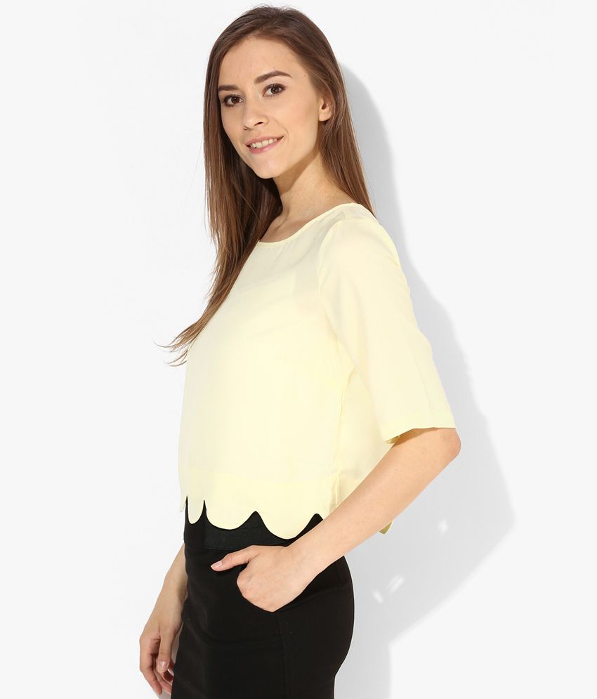 Vero Moda Yellow Top - Buy Vero Moda Yellow Top Online at Best Prices ...