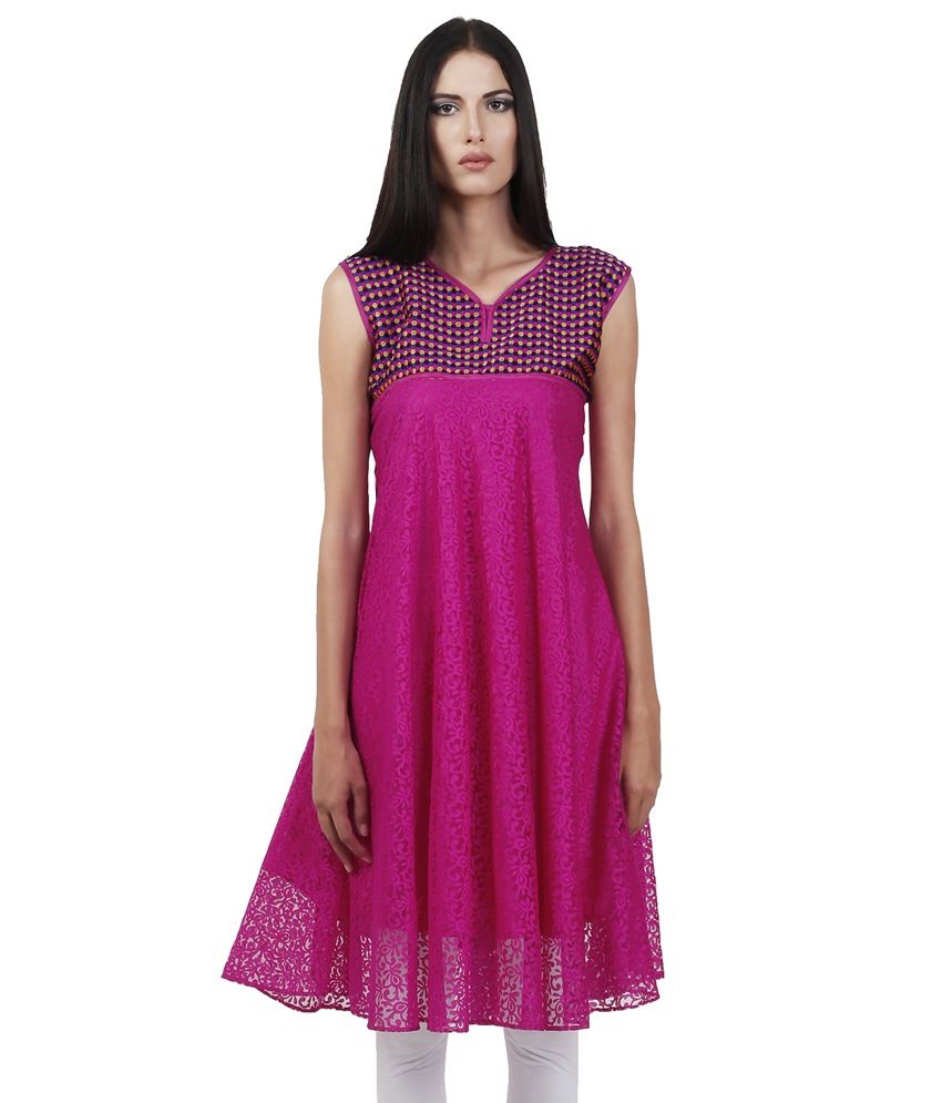 sleeveless frock kurti
