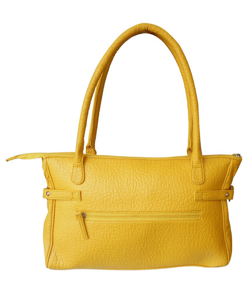 Donna & Drew Yellow Zipped Hobo Bag - Buy Donna & Drew Yellow Zipped ...