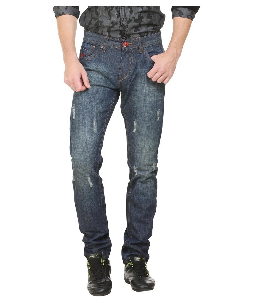 stagger polo jeans