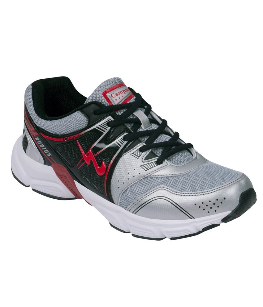 campus sports shoes black