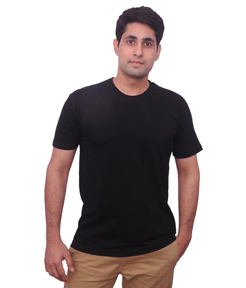 Shiv Shakti Garments Black Cotton Blend T-shirt - Buy Shiv Shakti ...