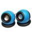 Quantum QHM 620 USB 2.0 Mini Desktop Speakers Blue