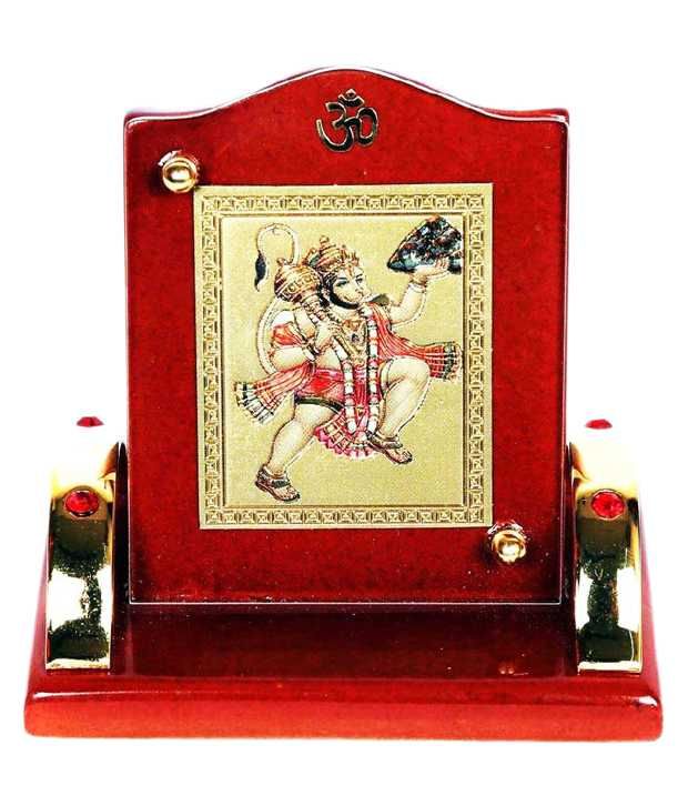 Aashirwad Golden Hanuman Ji God Idol: Buy Aashirwad Golden Hanuman Ji ...