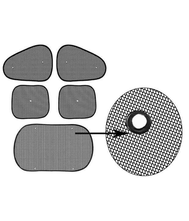 AutoKraftZ Fabric Black Sun Shade For Tata Zest Set Of 5 Buy