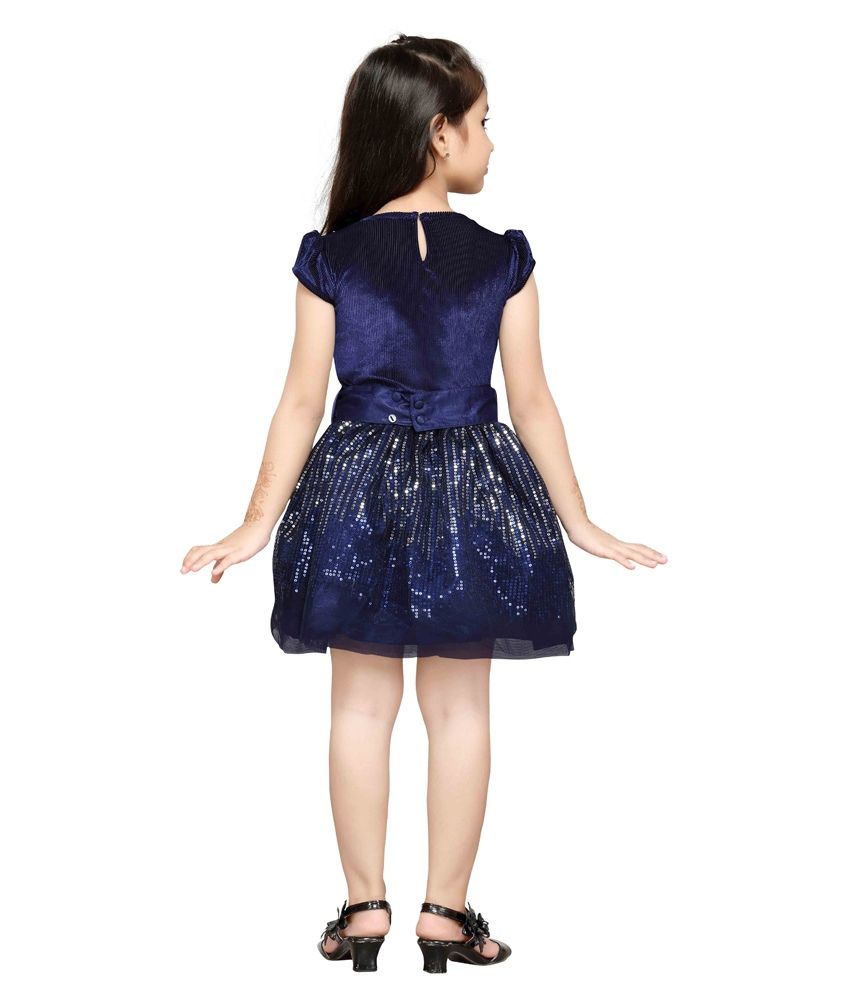 navy net dress
