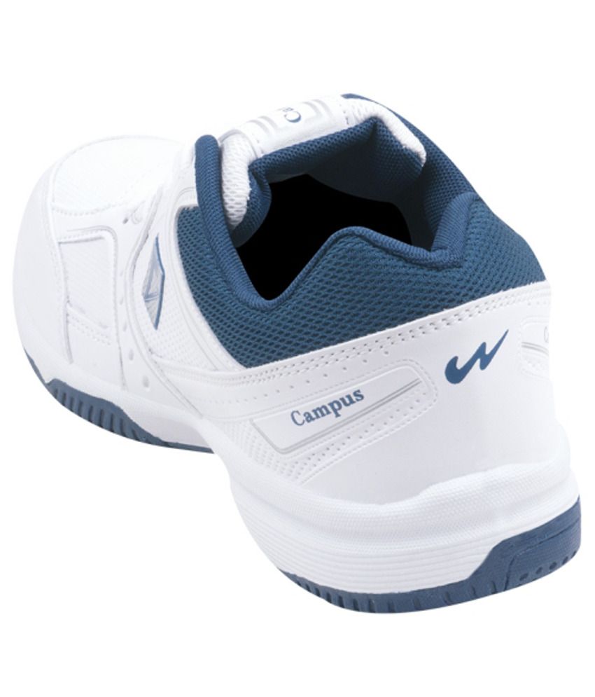 campus white sports shoes