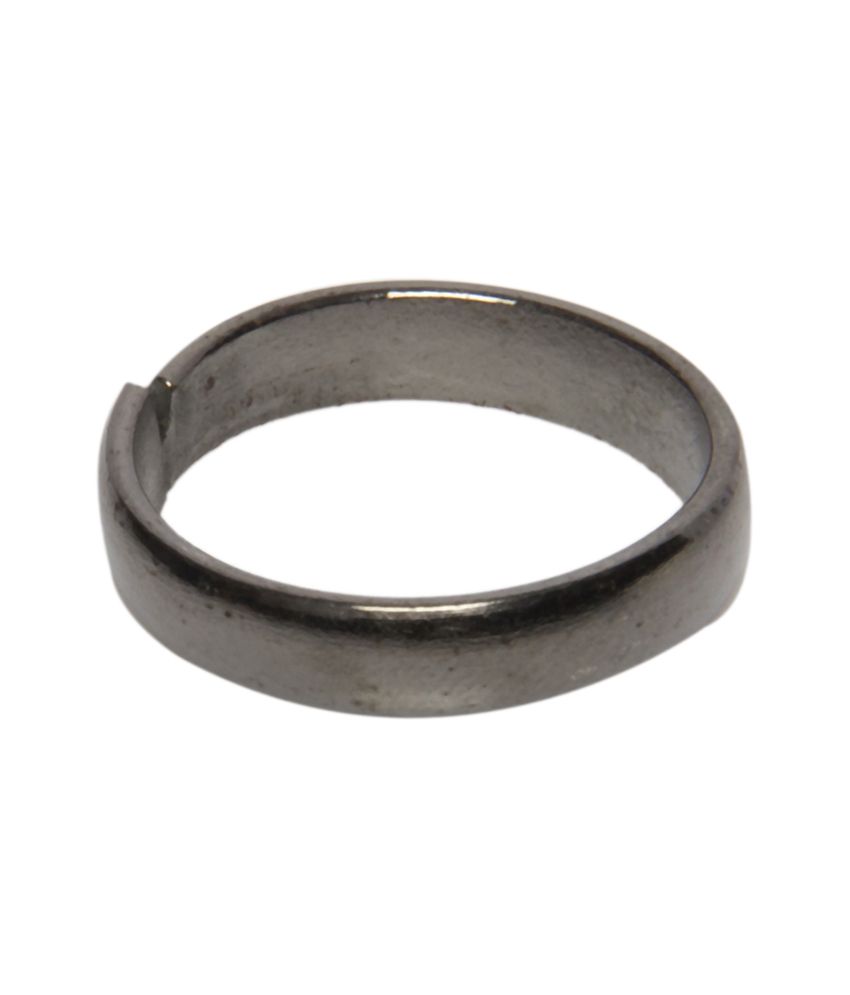     			Wibez Black Iron Horse Shoe Ring