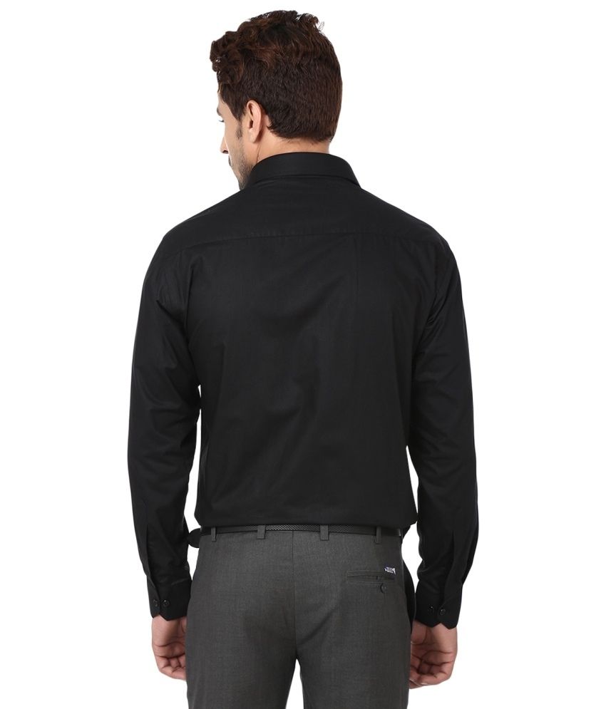 men's black casual shirt