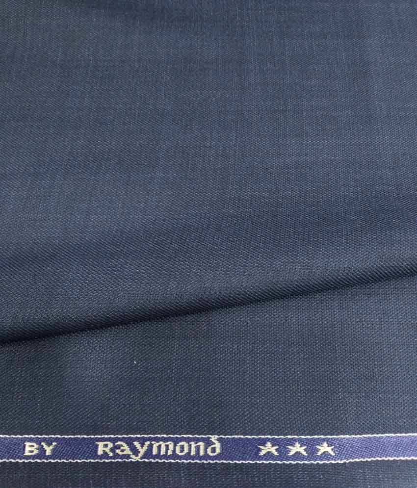 Raymond Blue Poly Blend Unstitched Pant Piece - Buy Raymond Blue Poly ...