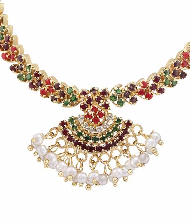 Navratna necklace online clearance