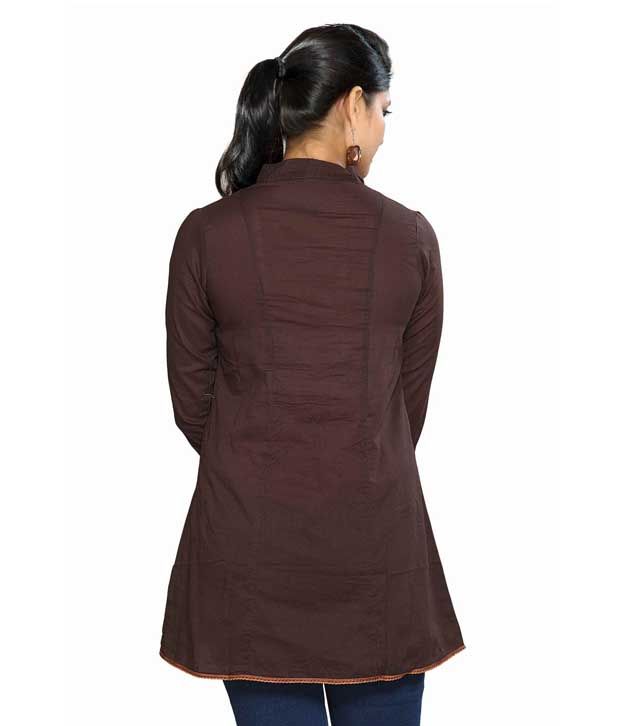 chocolate colour kurti