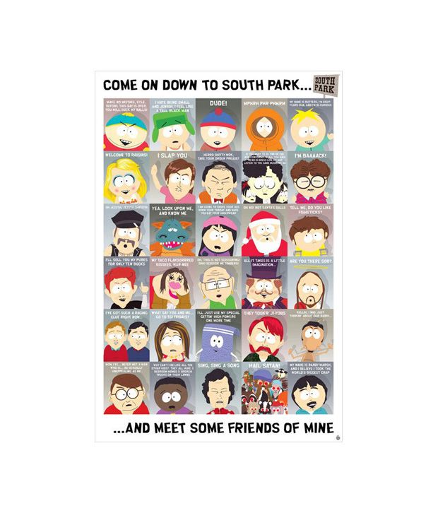 South Park Quotes 2 New Characters 24 X 36 Inches Buy South Park Quotes 2 New Characters 24 X 36 Inches At Best Price In India On Snapdeal
