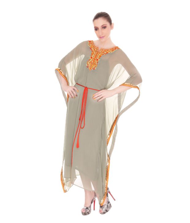 georgette kaftan dress