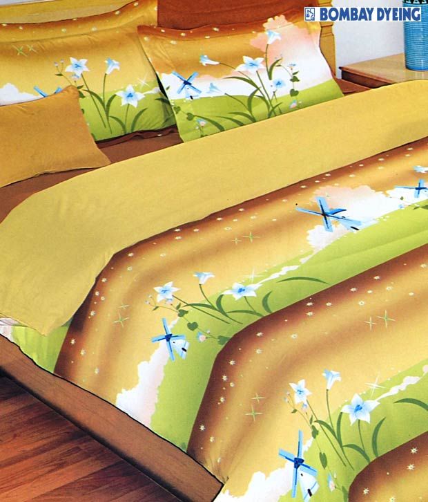 Bombay Dyeing Glow MultiColoured Bed Sheet Buy Bombay Dyeing Glow