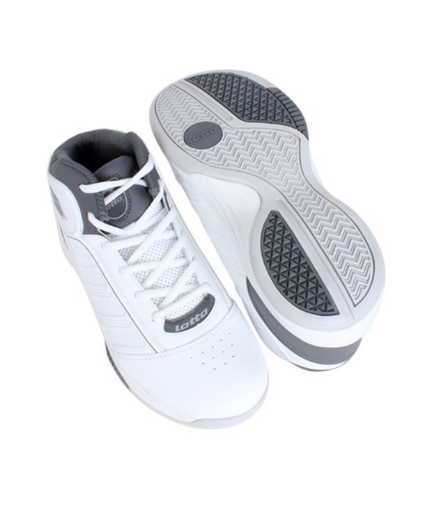Lotto White & Grey Basketball Shoes Buy Lotto White & Grey Basketball