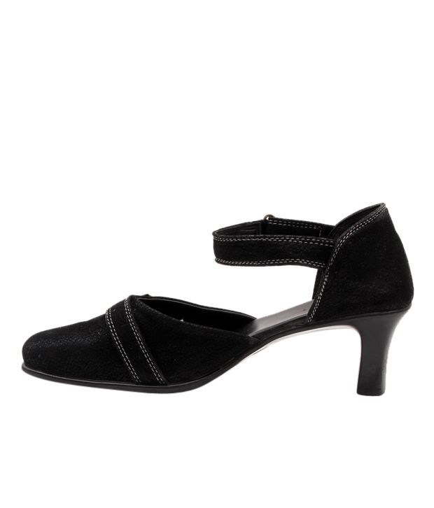 Sleek Black Heel Belly Shoes Price in India- Buy Sleek Black Heel Belly ...