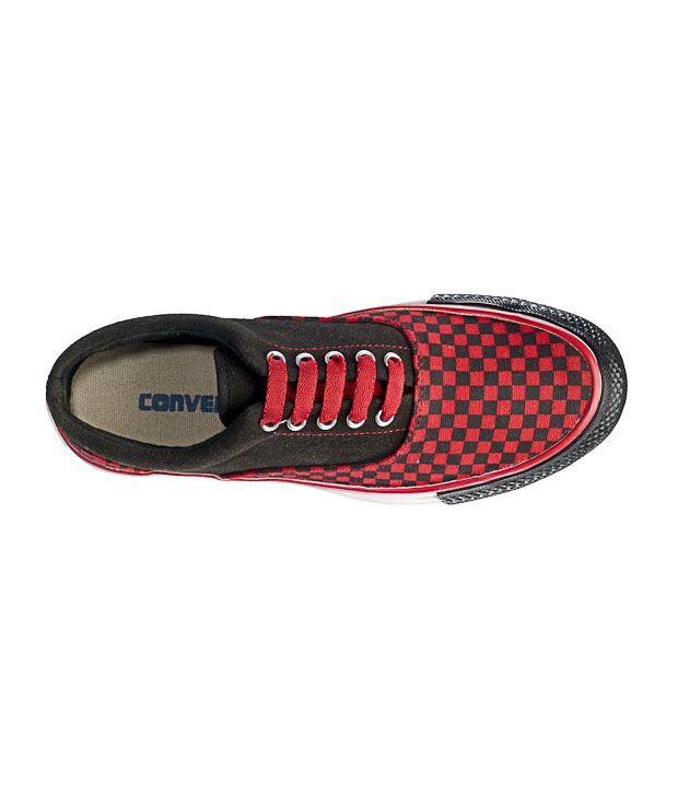 converse checkered high tops