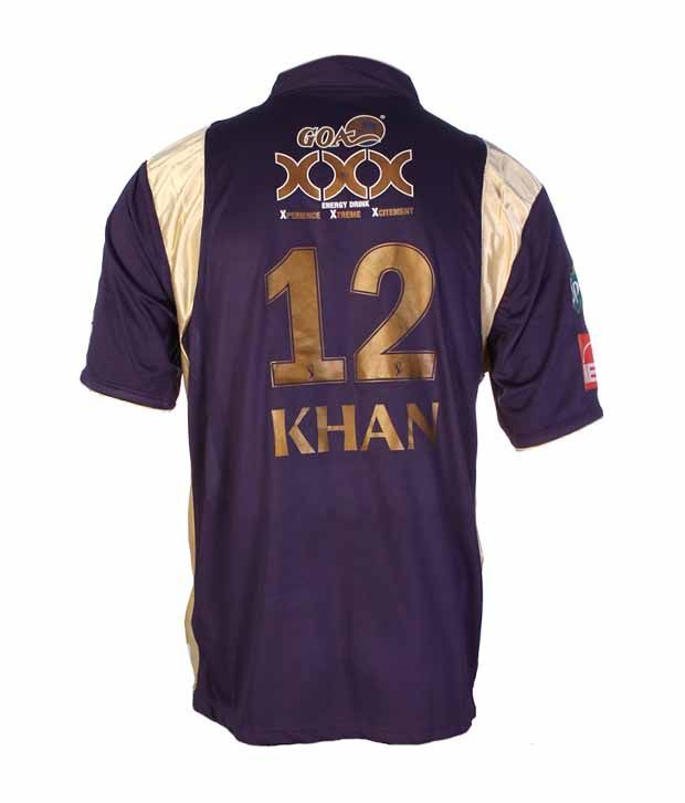 Reebok KKR Jersey - Khan 12 - Buy Reebok KKR Jersey - Khan 12 Online at Low Price - Snapdeal.com