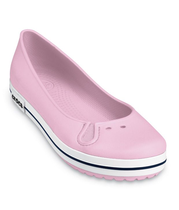 Crocs Crocband Light Pink Ballerinas Price in India- Buy Crocs Crocband ...