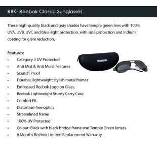 RBK- Reebok Classic Sunglasses - Buy 
