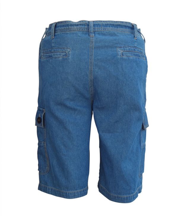 Rigo Light Blue Cargo Shorts - Buy Rigo Light Blue Cargo Shorts Online ...