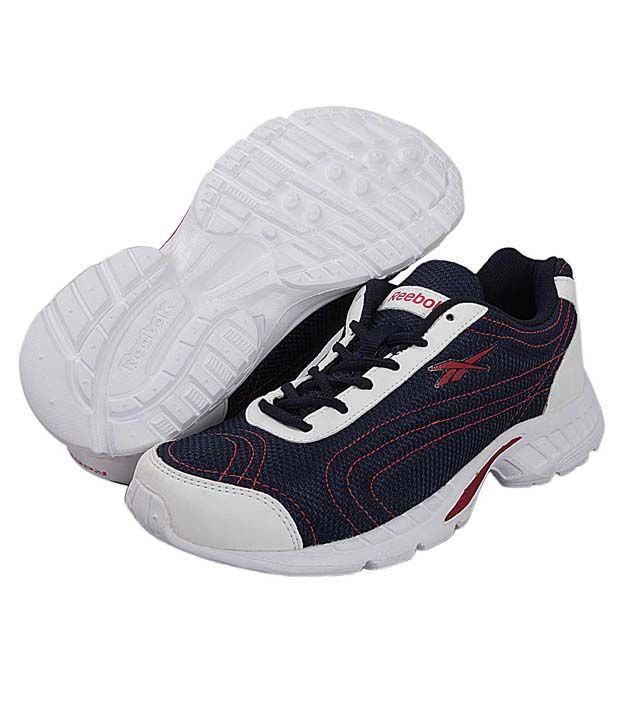 Reebok Robust Navy Blue & White Sports Shoes - Buy Reebok Robust Navy ...