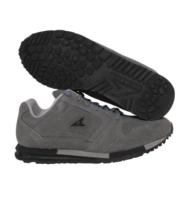 power grey running shoes for men