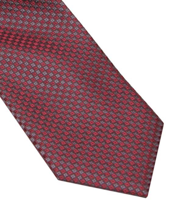 Louis Philippe Maroon & Grey Ties: Buy Online at Low Price in India - Snapdeal