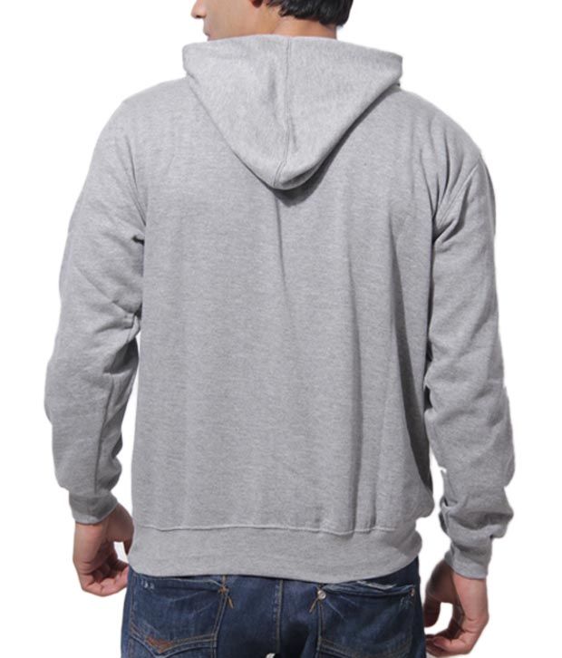 mens grey hooded sweatshirt
