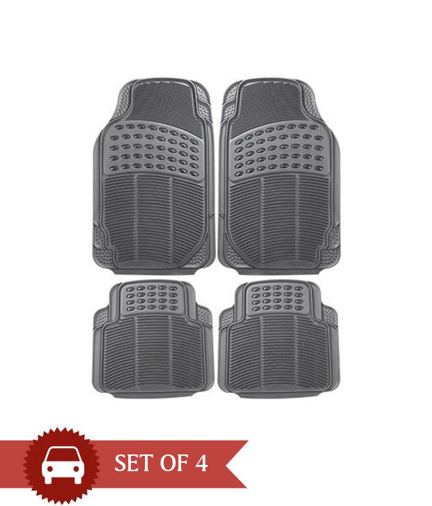Autotime - Car Foot Mats - Grey (Set of 4): Buy Autotime - Car Foot Mats - Grey (Set of 4