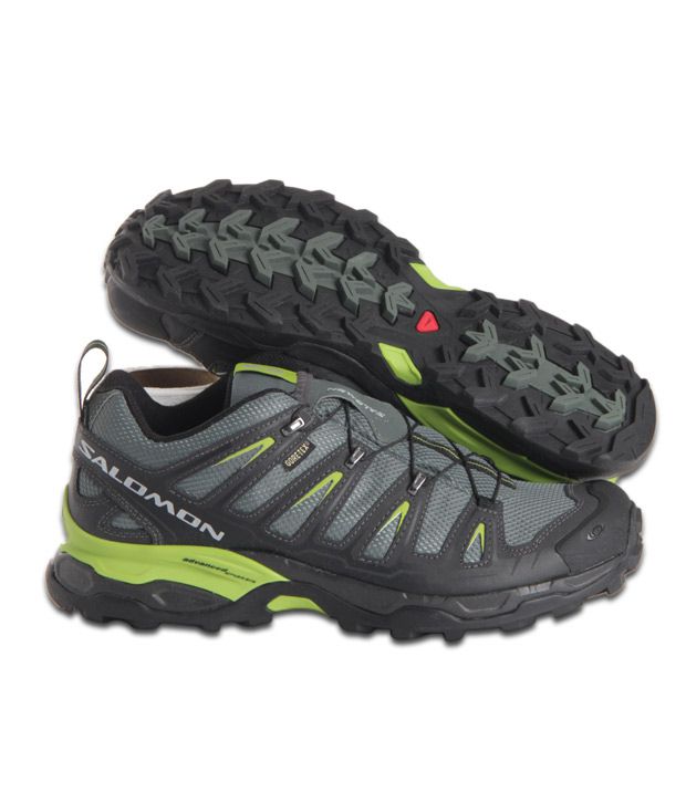 Salomon X Ultra GTX Grey & Green Hiking Shoes - Buy Salomon X Ultra GTX ...