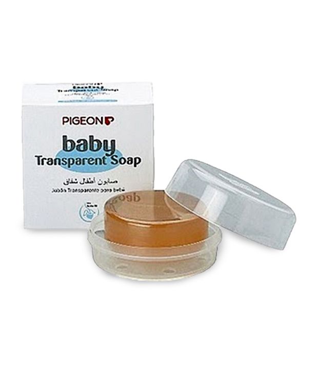 pigeon baby transparent soap