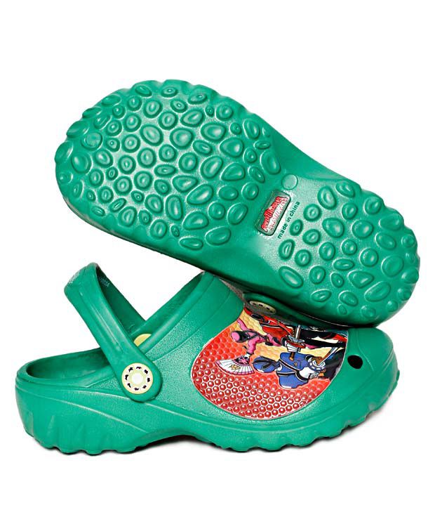 Power Rangers Trendy Green Clog Shoes For Kids Price in India- Buy ...