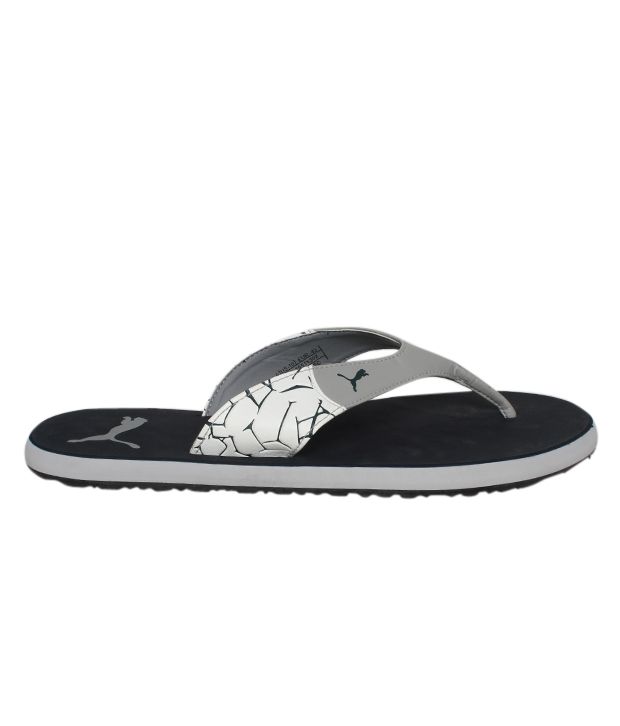 puma slippers grey
