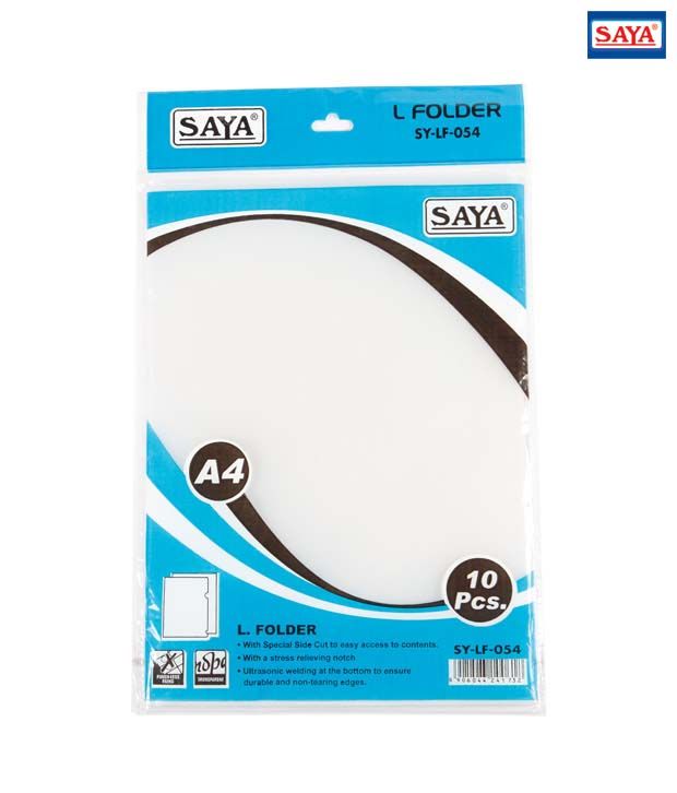 Saya L-Folder Heavy A4 Size (Set of 20 pcs): Buy Online at ...