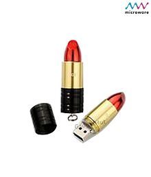 Microware 16GB Lipstick Shape Designer Pen Drive