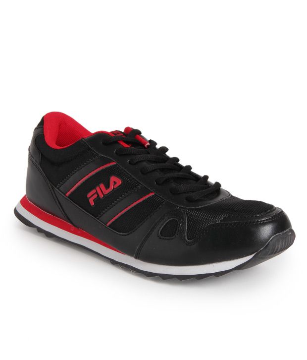 Fila Jackson Black & Red Running Shoes - Buy Fila Jackson Black & Red ...