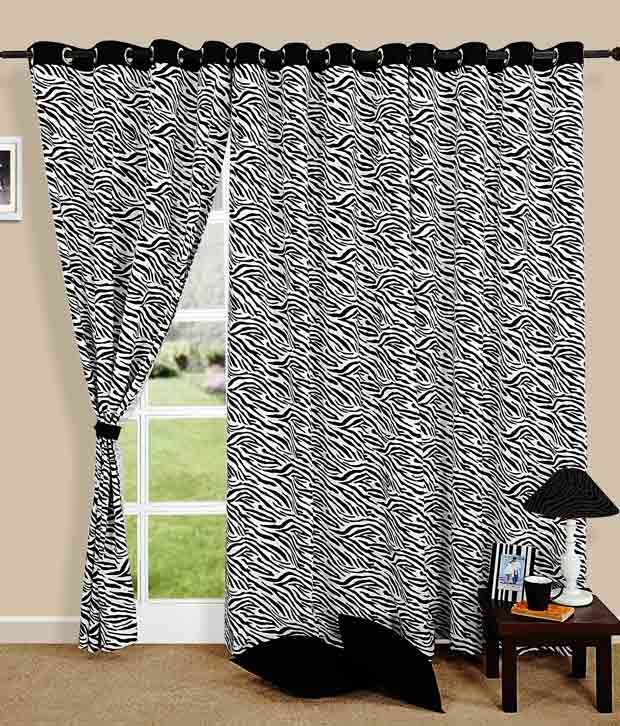 Swayam Zebra Print Curtain Buy Swayam Zebra Print Curtain Online