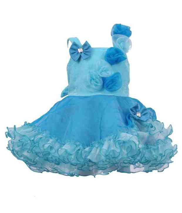 blue frock for kids