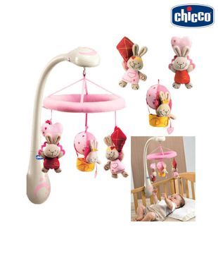 bunny rabbit cot mobile