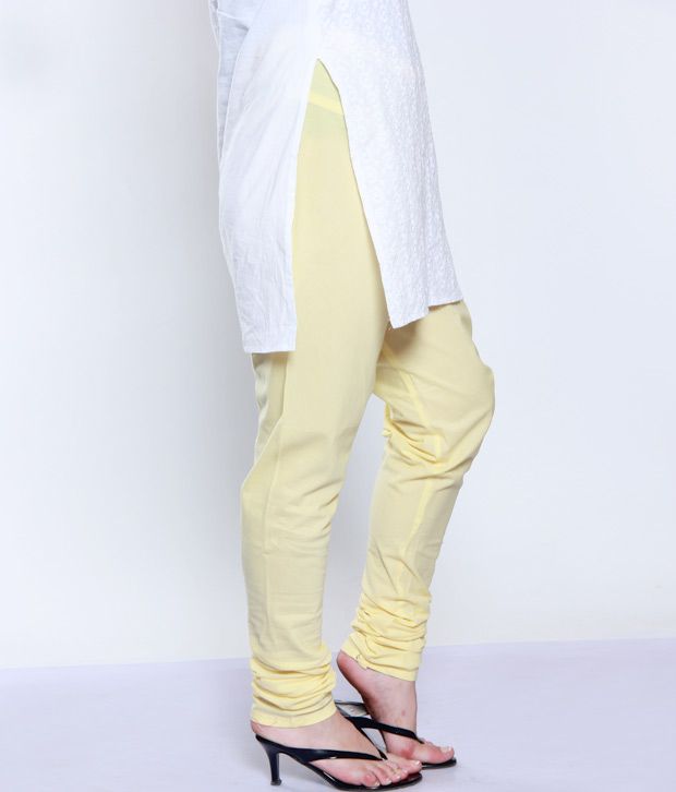 lemon yellow churidar material