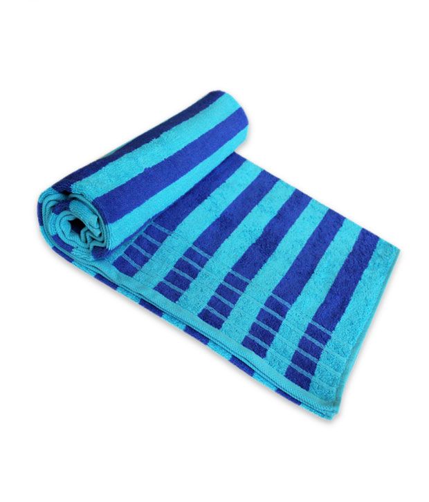 Comfy Towels Ocean Blue Striped Bath Towel Buy Comfy Towels Ocean