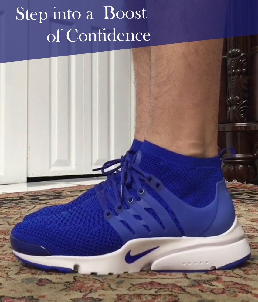 nike presto ultraflyknit blue training shoes price in india